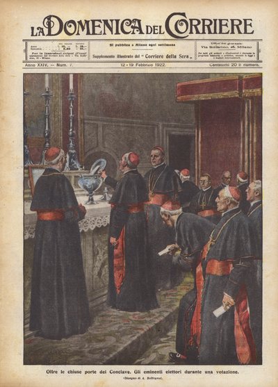 Behind the Closed Doors of the Conclave by Achille Beltrame