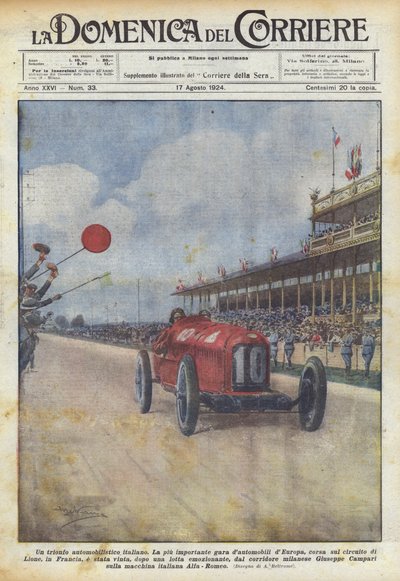 An Italian automotive triumph by Achille Beltrame