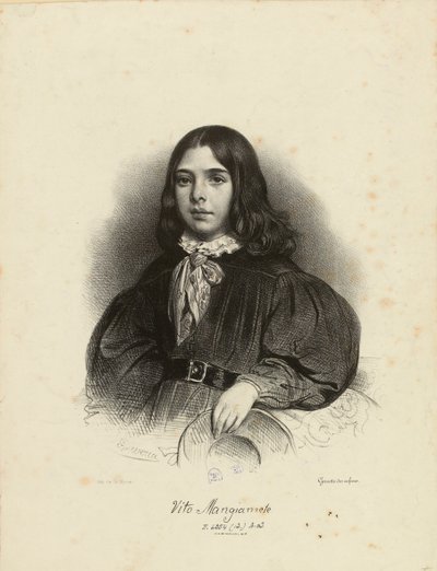 Portrait of Vito Mangiamele by Achille Devéria