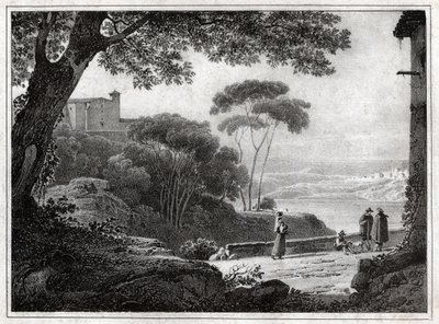 Lake Albano by Achille Etna Michallon