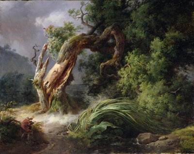 The Oak and the Reed, 1816 by Achille Etna Michallon