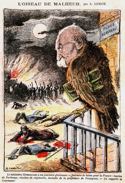 George Clemenceau in Le Pelerin by Achille Lemot