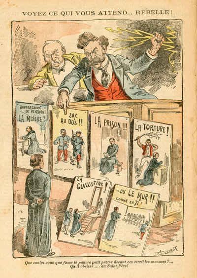 Le Pelerin, Satirical in Colours by Achille Lemot