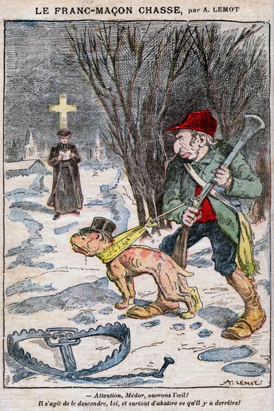 The Freemason Hunting in Le Pelerin by Achille Lemot