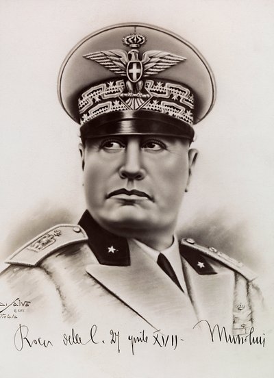 Benito Mussolini, 27 April 1931 by Achille Villani