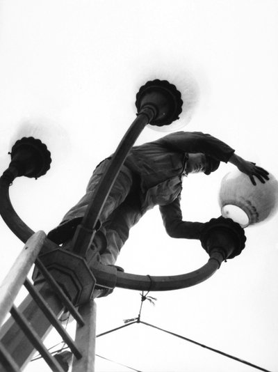 Young Lamp-Lighter, Italy by Achille Villani