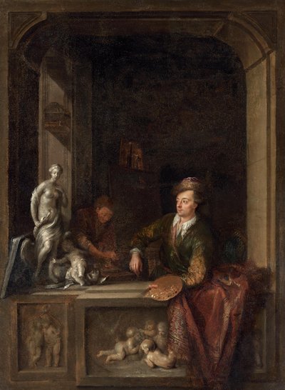 The Artist in His Studio by Adam Johann Braun
