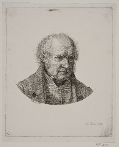 Bust of an Elderly Man by Adam Müller