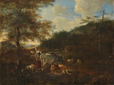 Landscape with Cattle by Adam Pijnacker