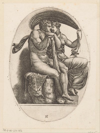 Hercules and Deianeira by Adamo Scultori