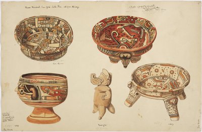 Painting of a Figure and Four Dishes by Adela Breton