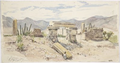 Ruins at Mitla, Oaxaca, Mexico by Adela Breton