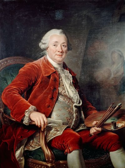 Portrait of Charles-Amédée-Philippe van Loo by Adelaide Labille Guiard