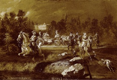 Peter II in Peterhof by Adolf Charlemagne