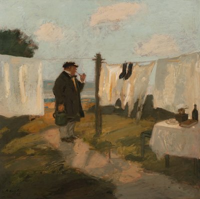 The Wash Meadow by Adolf Hengeler