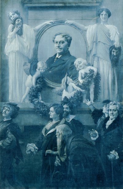 The Court Actor Ernst Hartmann by Adolf Hiremy Hirschl