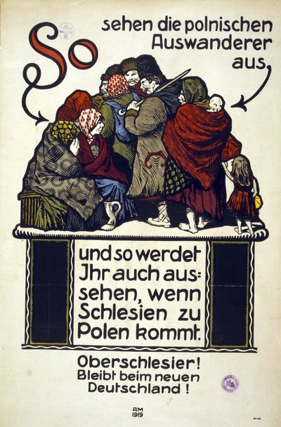 German Anti-Polish Poster by Adolf Munzer