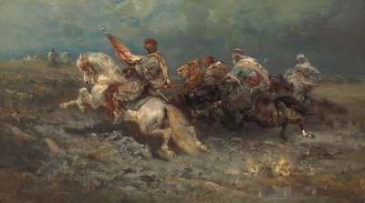 The Stampede by Adolf Schreyer