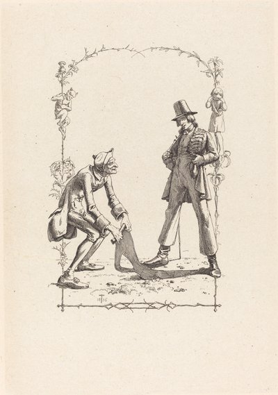 Peter Schlemihl Sells His Shadow by Adolf Schrodter