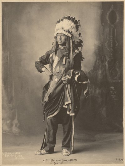 John Hollow Horn Bear, Sioux by Adolph F. Muhr