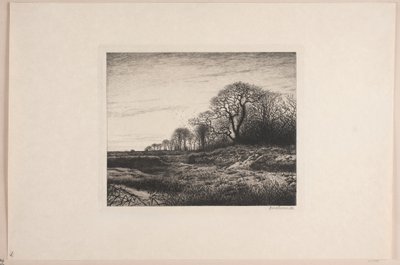 February Evening by Adolph Larsen