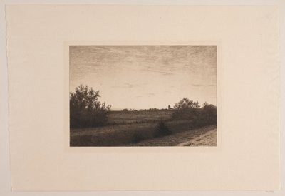 Summer Evening at Rødovre by Adolph Larsen