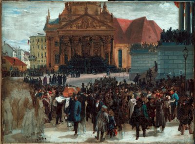 Laying Out of the March Dead by Adolph Menzel