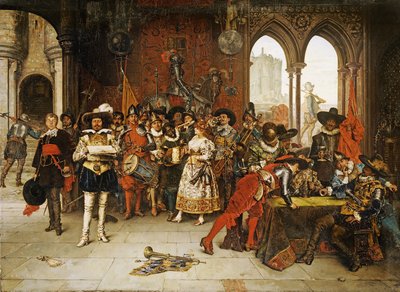 Musketeers of the King by Adolphe Alexandre Lesrel