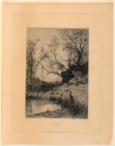 A Pond (Environs of Rossilon) by Adolphe Appian