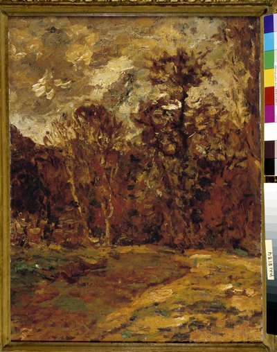 Autumn Landscape by Adolphe Joseph Thomas Monticelli