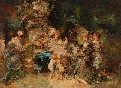 The Offering by Adolphe Joseph Thomas Monticelli