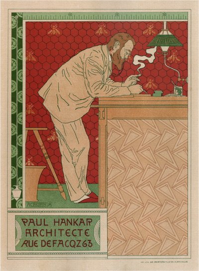 Paul Hankar, Architect by Adolphe Louis Charles Crespin