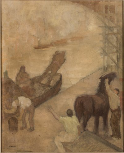 Manchester Ship Canal by Adolphe Valette