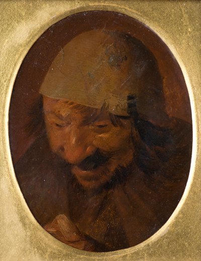 Portrait of Peasant by Adriaen (attr.to) Brouwer