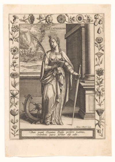 Saint Catherine by Adriaen Collaert
