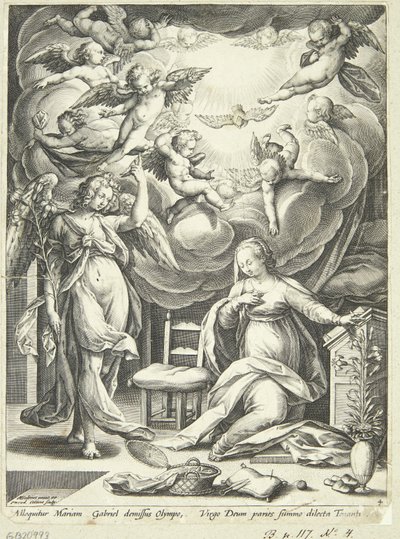 The Annunciation by Adriaen Collaert