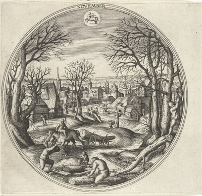 November (The Twelve Months series) by Adriaen Collaert