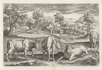 Cattle (Four-Legged Animals) by Adriaen Collaert