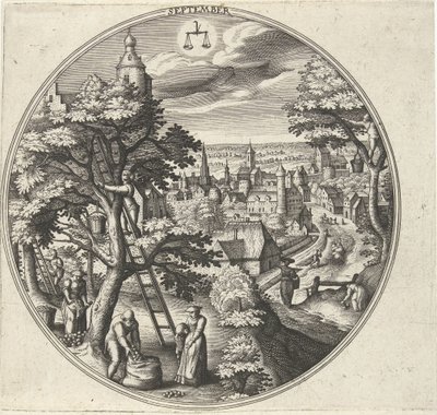 September by Adriaen Collaert