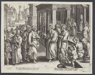The Blinding of Elymas by Adriaen Collaert