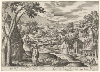 The Good Shepherd by Adriaen Collaert after Hans Bol