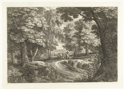 Landscape with Carriage by Adriaen Frans Boudewyns