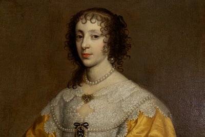 Henrietta Maria, Queen of Charles I (1609-1680) by Adriaen Hanneman