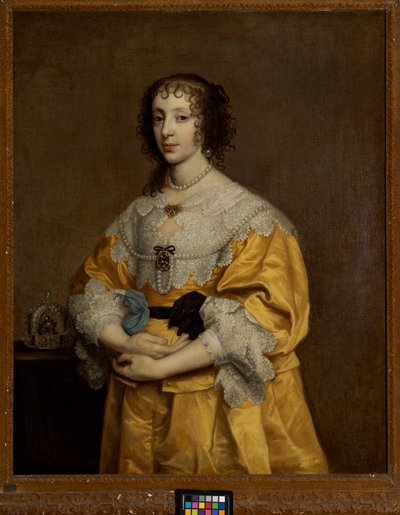Henrietta Maria, Queen of Charles I (1609-1680) by Adriaen Hanneman