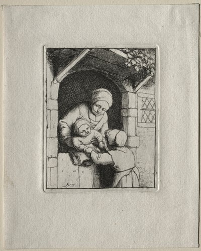 Mother and Two Children by Adriaen Jansz. van Ostade