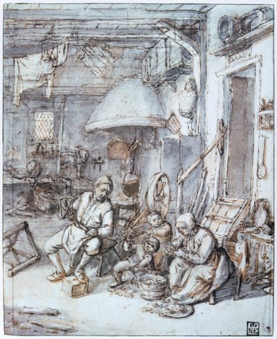 The Dutch Peasants, 17th century by Adriaen Jansz. van Ostade