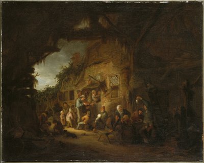 The Old Fiddler by Adriaen Jansz. van Ostade