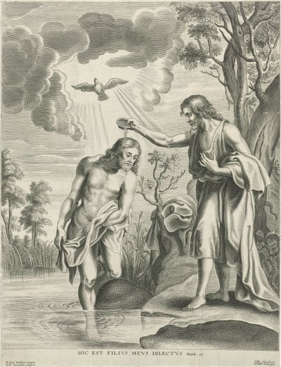 Baptism of Christ by Adriaen Lommelin