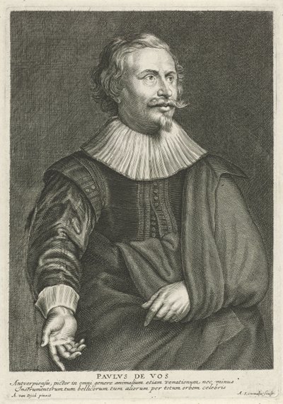 Portrait of Paul de Vos by Adriaen Lommelin