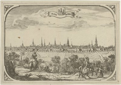 View of the City of Hamburg by Adriaen Oudendijck